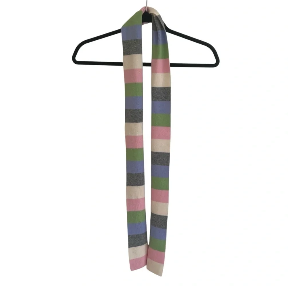 Lands End Striped Short Scarf